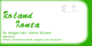 roland konta business card